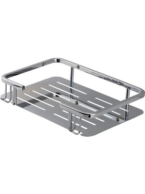 Line Bathroom Duş Malzemelik Şampuanlık Düz 150X220 Krom