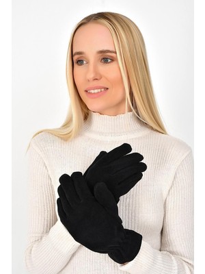 Termal Kadın Siyah Polar Eldiven