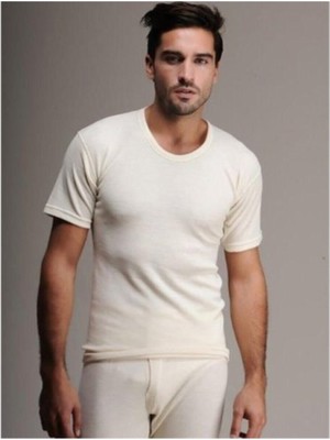 Erkek Kısa Kollu Yün Içlik(Gerçek Doğal Termaldir)