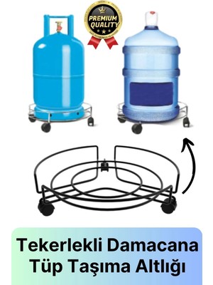 Çok Fonksiyonlu Dayanıklı Kaymaz Yapı Metal Ağır Yükler Tekerlekli Saksı Damacana Tüp Taşıma Altlığı