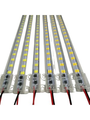 12V Çift Sıra Su Geçirmez Çubuk LED Beyaz (1 Metre)