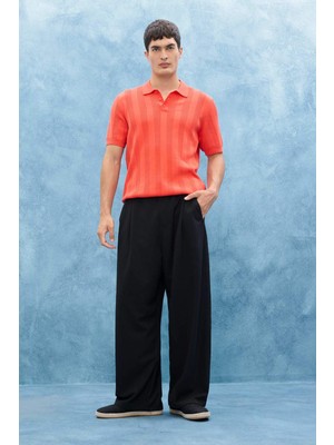 DeFacto Barrel Fit Geniş Düz Paça Cepli Pantolon F7975AX25AU