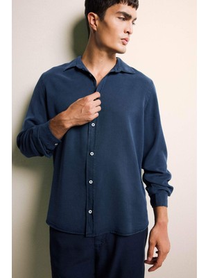 DeFacto Premium Tensel Gömlek G0406AX25AU