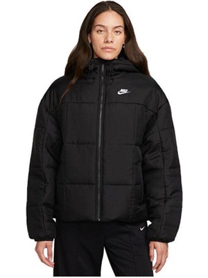 Kadın Günlük Mont W Nsw Esstl Thrmr Clsc Puffer FB7672-010 Siyah