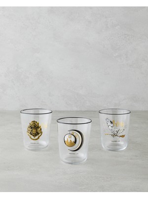 Harry Potter Cam 3'lü Lisanslı Bardak 315 ml Renkli