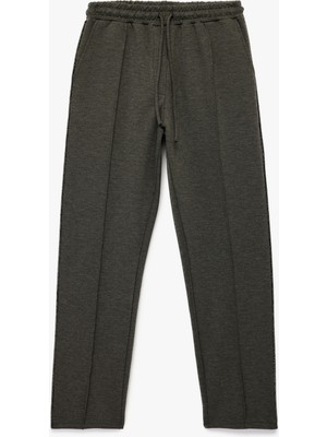 Scuba Kumaş Cepli Cigarette Kesim Eşofman Pantolon