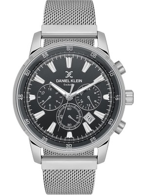 Daniel Klein DKE.1.10689-1 Exclusive Fonksiyonlar Aktif  Hasır Kordon Metalik Renk Erkek Kol Saati