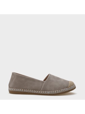 Capone Outfitters Kadın Espadril Düz Topuk Suni Deri Malzeme ile Rahat Kullanım