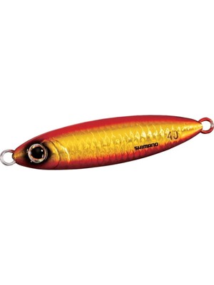 Shimano Ocea Stinger Butterfly Flat Light 72MM 50GR Metal Jig Yem - 004 Red Gold