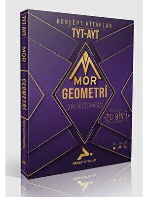 Paraf Yayınları Tyt-Ayt Mor Geometri Soru Kütüphanesi