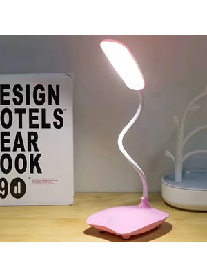 Masa Üstü Şarjlı 3 Kademeli 14 LED Dokunmatik Bükülebilir Beyaz Kitap Okuma Işığı