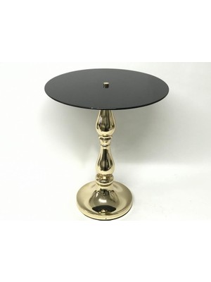 Seta Mını Sunum Sehpası Küçük Gold 30X40 cm