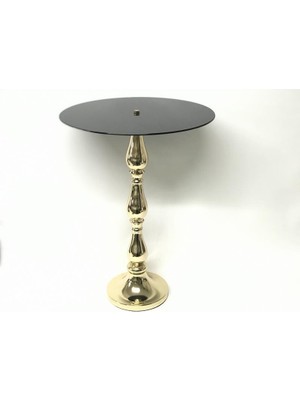 Seta Mını Sunum Sehpası Büyük Gold 35X54 cm