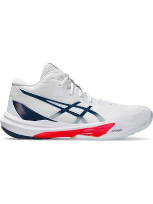 Asics Sky Elite Ff mt 3 Erkek Beyaz-Turuncu Voleybol Ayakkabısı 1051A081-104