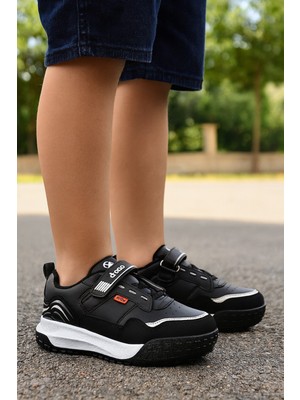  Çocuk Unisex Rahat Kalıp Cırtlı Ayakkabı