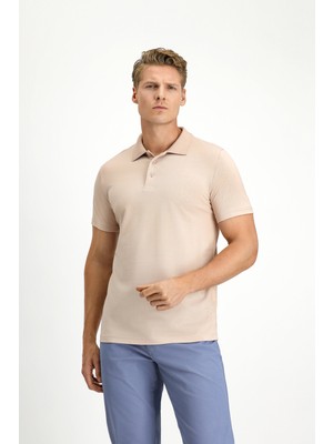 Slim Fit Pamuklu Düz Polo Yaka Tişört