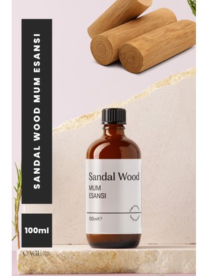 Sandal Wood Mum Esansı 100 Ml, Yüksek Kalite Mum Esansı, Mum Koku Esansı, Soya Wax Esansı