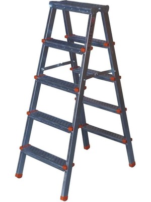 5+5 Basamaklı Çift Çıkışlı Galvanizli Profil Merdiven | Ev, Bahçe, Iş Yeri Için