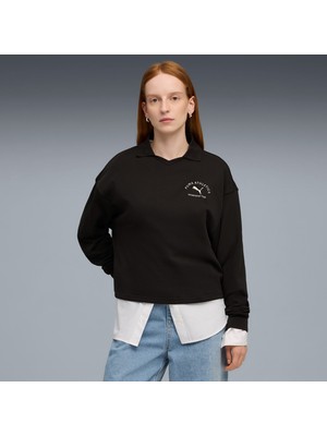 Puma Class Kadın Siyah Polo Sweatshirt (688133-01)