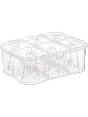 Su Bardağı Taşıma Kutusu Şeffaf - 6 Bardak Kapasiteli Piknik Kutusu