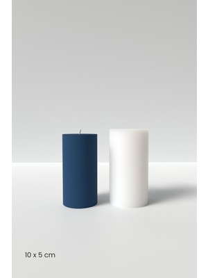 Düz Silindir Mum Silikon Kalıp 5 x 10 cm -  Silindir Mum Silikon Kalıp  5 x 10 cm