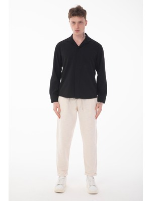 R-6059 Gizli Pat Detaylı Uzun Kol Gömlek