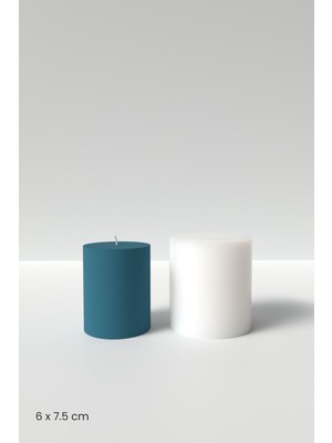 Düz Silindir Mum Silikon Kalıp 6 x 7.5 cm -  Silindir Mum Silikon Kalıp  6 x 7.5 cm