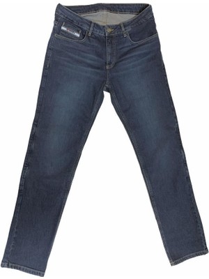 4Riders Ranger CE Sertifikalı Cordura Denim Korumalı Kadın Motosiklet Kot Pantolonu Mavi