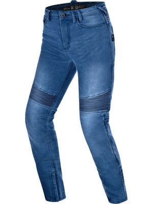 Shima Zenith Korumalı Kadın Motosiklet Pantolonu Mavi