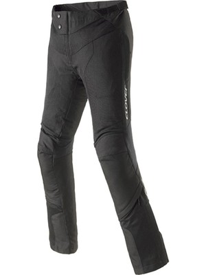 Clover Airjet-6 Korumalı Yazlık Kadın Motosiklet Pantolonu Siyah