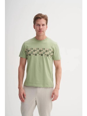 Cazador Bisiklet Yaka Slim Fit Pamuklu Tişört