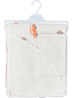 Bebekevi Müslin Kapşonlu 2'li Silgi Havlu 1040