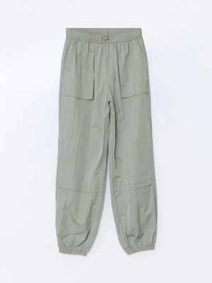 Lcw Kids Haki Beli Lastikli Basic Kız Çocuk Jogger Pantolon