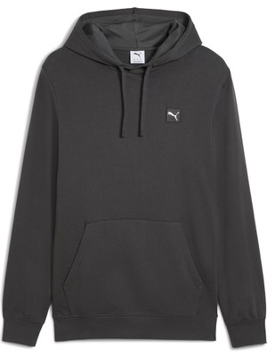 Puma Essentials Elevated Erkek Gri Kapüşonlu Sweatshirt