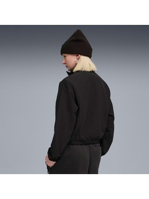 Puma Her Woven Kadın Siyah Klasik Yaka Sweatshirt