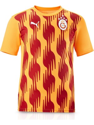 Galatasaray Puma A Takım Antrenman Sarı - Kırmızı Desenli T-Shirt
