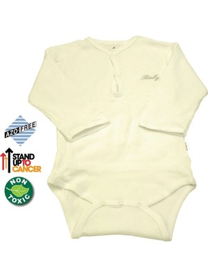 Sema Baby Uzun Kol Kaşkorse Badi (Body) - Ekru  12-18 Ay