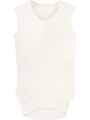 Sema Baby Jakarlı Askılı Badi (Body) - Beyaz 9-12 Ay