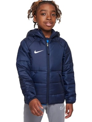 Nike Therma Fit Academy Pro Çocuk Lacivert Kapüşonlu Mont