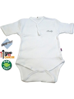 Sema Baby Yarım Kol Kaşkorse Badi (Body) - Beyaz  18-24 Ay
