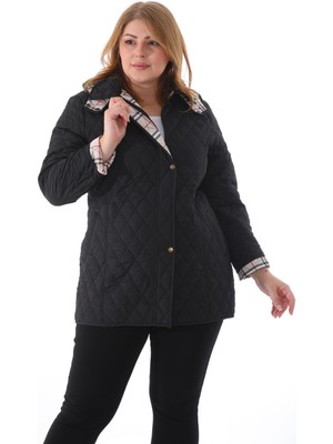 Ekoseli Kapitone, Büyük Beden Kapitone, Suya Dayanıklı Mont, Mevsimlik Mont,