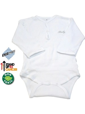 Sema Baby Uzun Kol Kaşkorse Badi (Body) - Beyaz  6-12 Ay