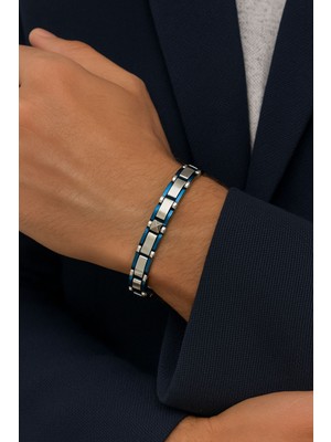 Çift Taraflı Kullanımlı Erkek Çelik Bileklik