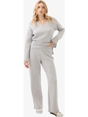 Kadın Eşofman Altı 60597 - Gri Melanj