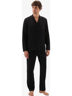 Erkek Pijama Takımı 40796 - Siyah
