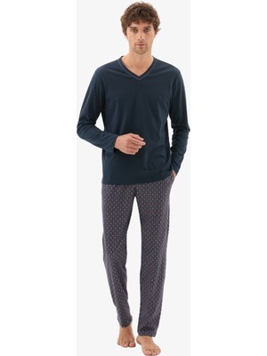 Erkek Pijama Takımı 40788 - Lacivert