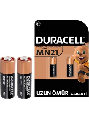 Duracell 23A Lityum MN21 Alarm Pili