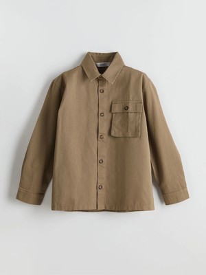 Lcw Kids Haki Uzun Kollu Erkek Çocuk Gömlek
