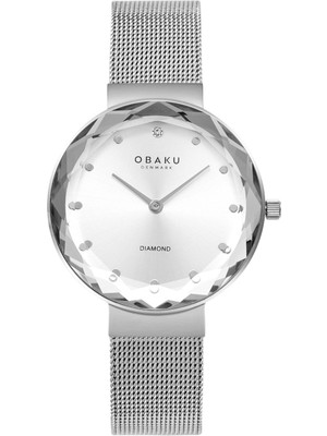 Obaku Denmark V300LXCIMC Quartz Çelik Gri Safir Cam 32 mm Kadın Kol Saati