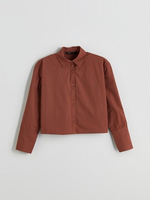 Lc Waikiki Yeni Sezon Crop Kadin Gomlek - S5Q276Z8